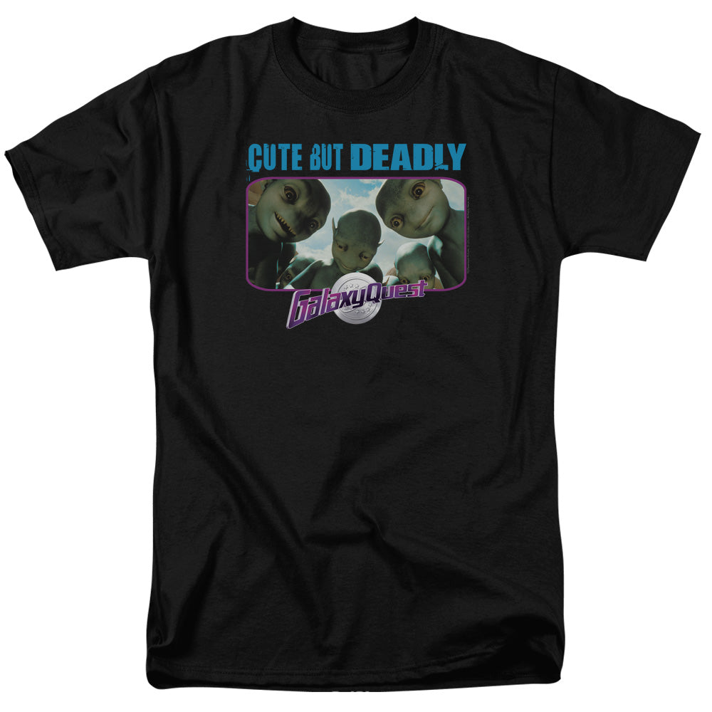 Galaxy Quest - Cute But Deadly - Short Sleeve Adult 18/1 - Black T-shirt