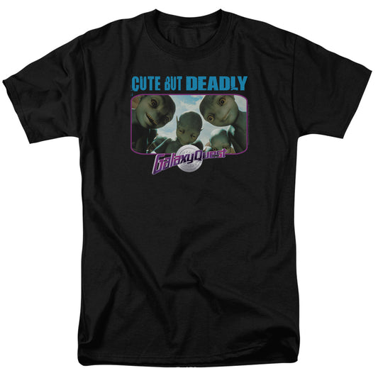 Galaxy Quest - Cute But Deadly - Short Sleeve Adult 18/1 - Black T-shirt