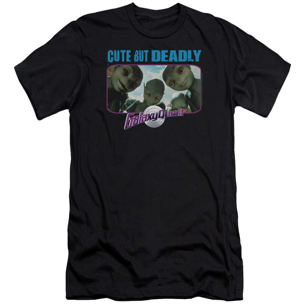 Galaxy Quest - Cute But Deadly - Short Sleeve Adult 30/1 - Black T-shirt