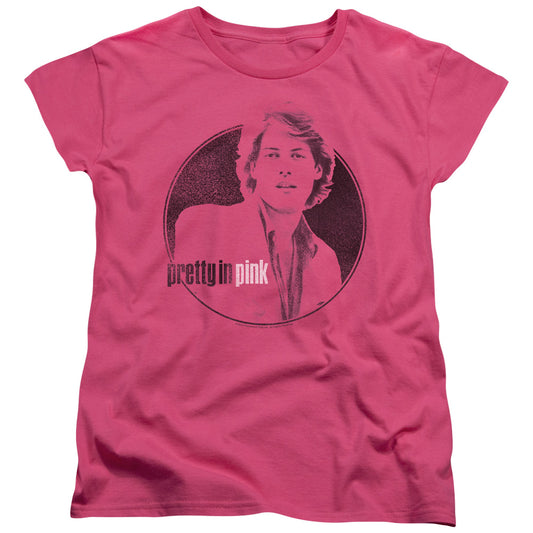 Pretty In Pink - Steff - Short Sleeve Womens Tee - Hot Pink T-shirt