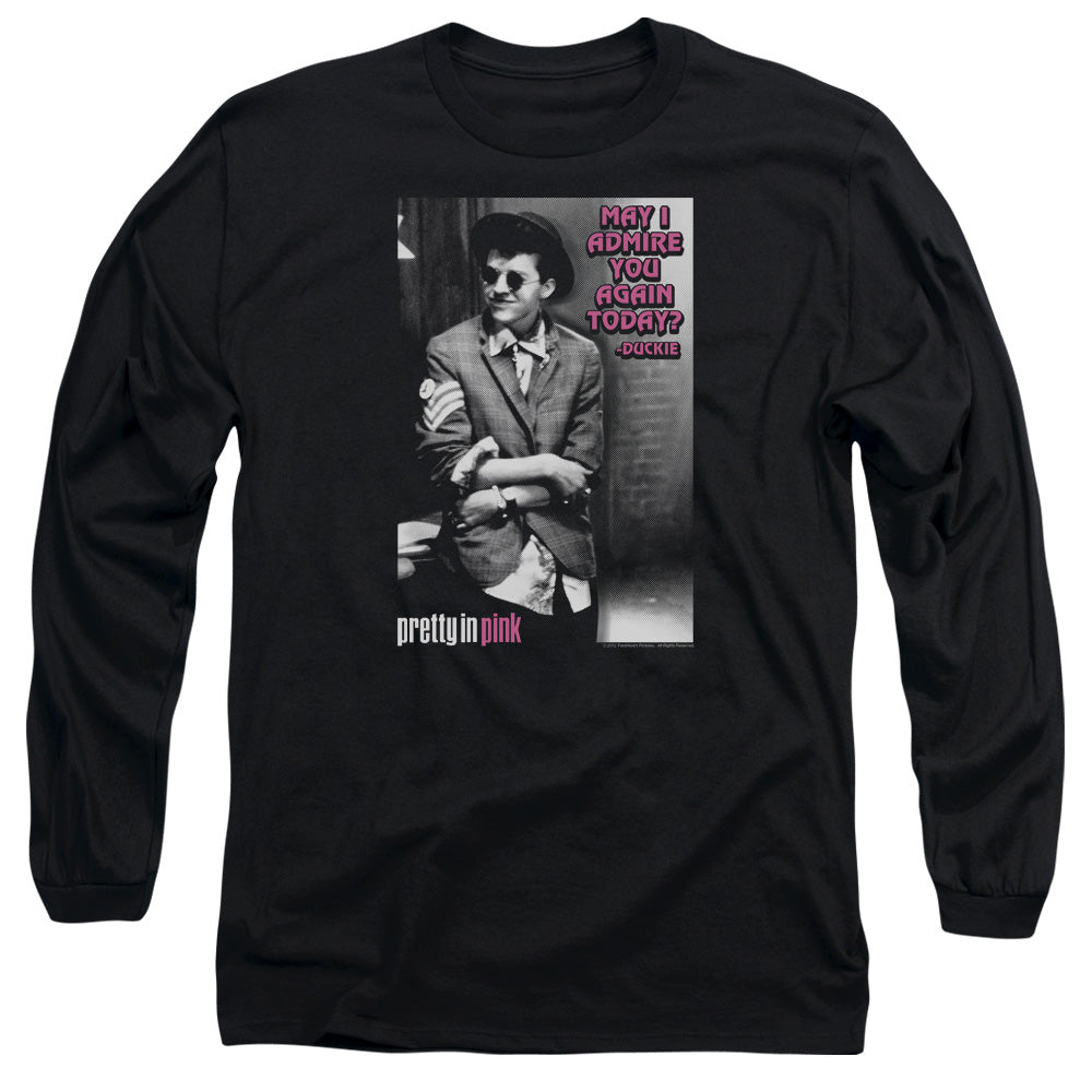 Pretty In Pink - Admire - Long Sleeve Adult 18/1 - Black T-shirt