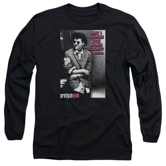 Pretty In Pink - Admire - Long Sleeve Adult 18/1 - Black T-shirt