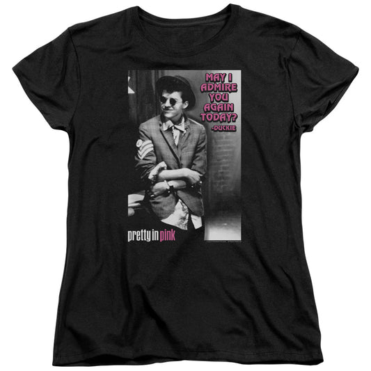 Pretty In Pink - Admire - Short Sleeve Womens Tee - Black T-shirt