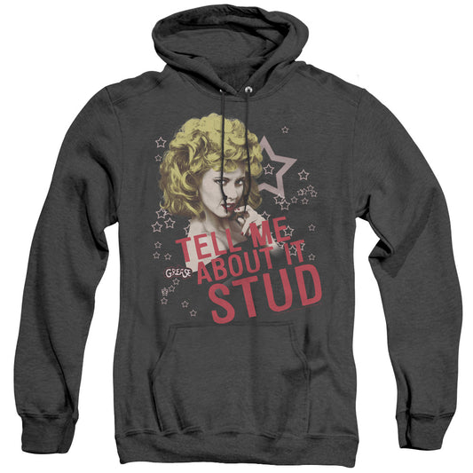 Grease - Tell Me About It Stud - Adult Heather Hoodie - Black