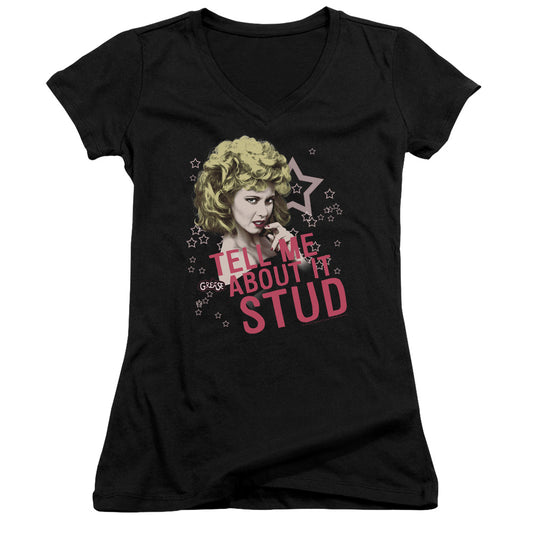 Grease - Tell Me About It Stud - Junior V-neck - Black