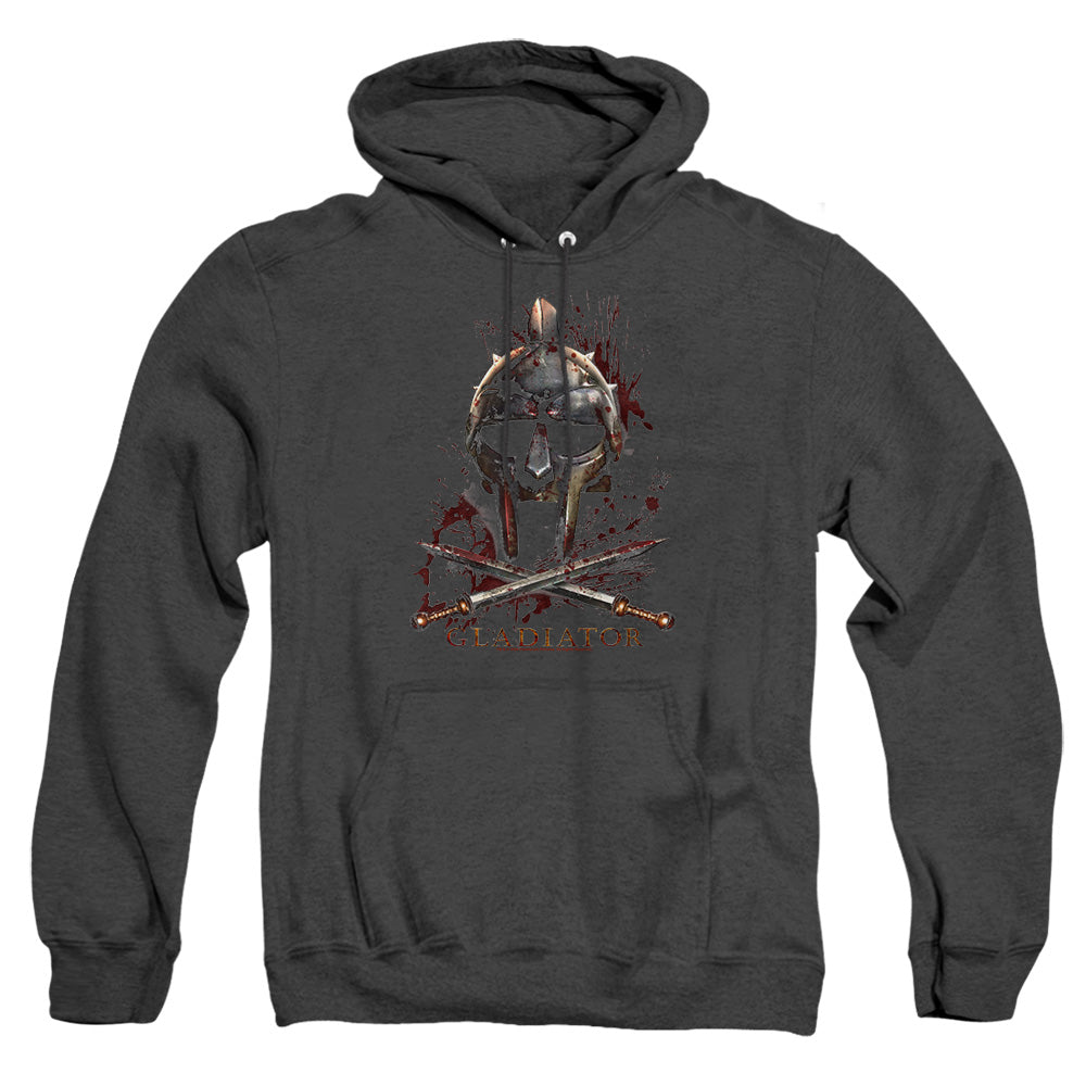 Gladiator - Helmet - Adult Heather Hoodie - Black