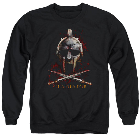Gladiator - Helmet - Adult Crewneck Sweatshirt - Black