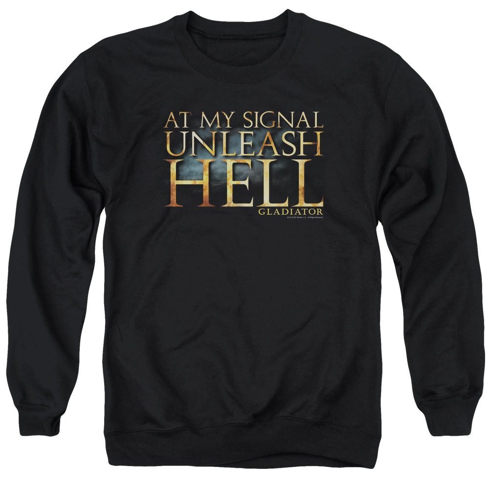 Gladiator - Unleash Hell - Adult Crewneck Sweatshirt - Black