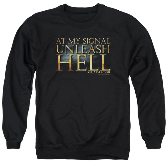 Gladiator - Unleash Hell - Adult Crewneck Sweatshirt - Black