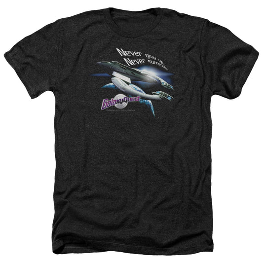 Galaxy Quest - Never Surrender - Adult Heather-black