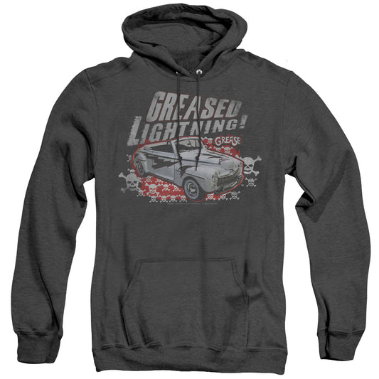 Grease - Greased Lightening - Adult Heather Hoodie - Black