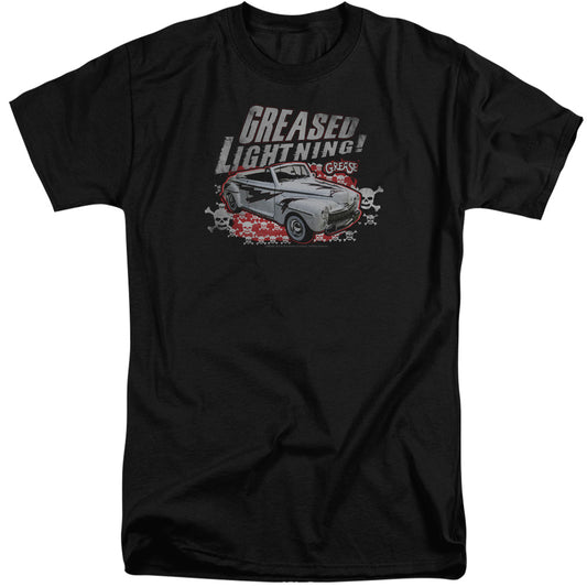 Grease - Greased Lightening - Short Sleeve Adult Tall - Black T-shirt