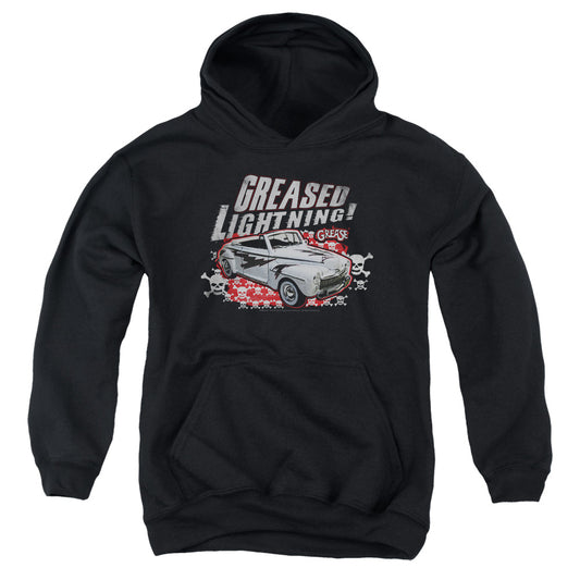 Grease - Greased Lightening - Youth Pull-over Hoodie - Black