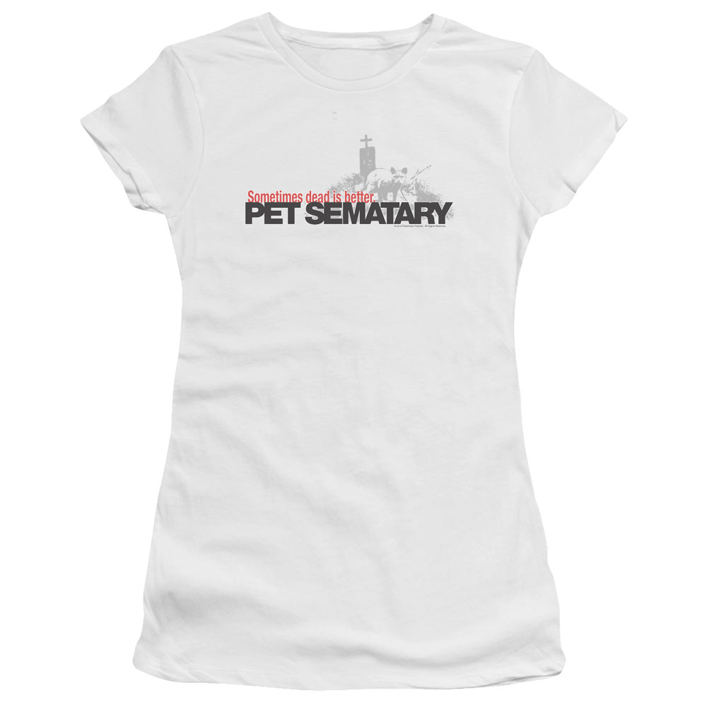 Pet Sematary - Logo - Short Sleeve Junior Sheer - White T-shirt