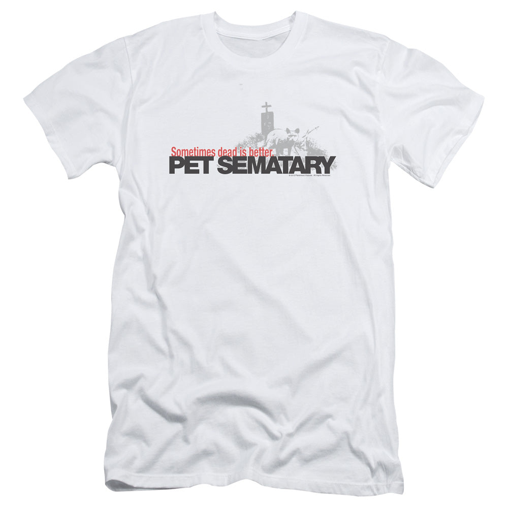 Pet Sematary - Logo - Short Sleeve Adult 30/1 - White T-shirt