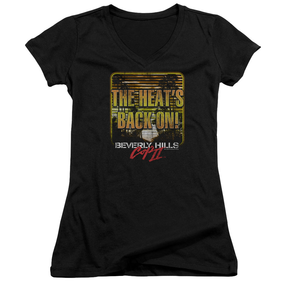 Bhc Ii - The Heats Back On - Junior V-neck - Black