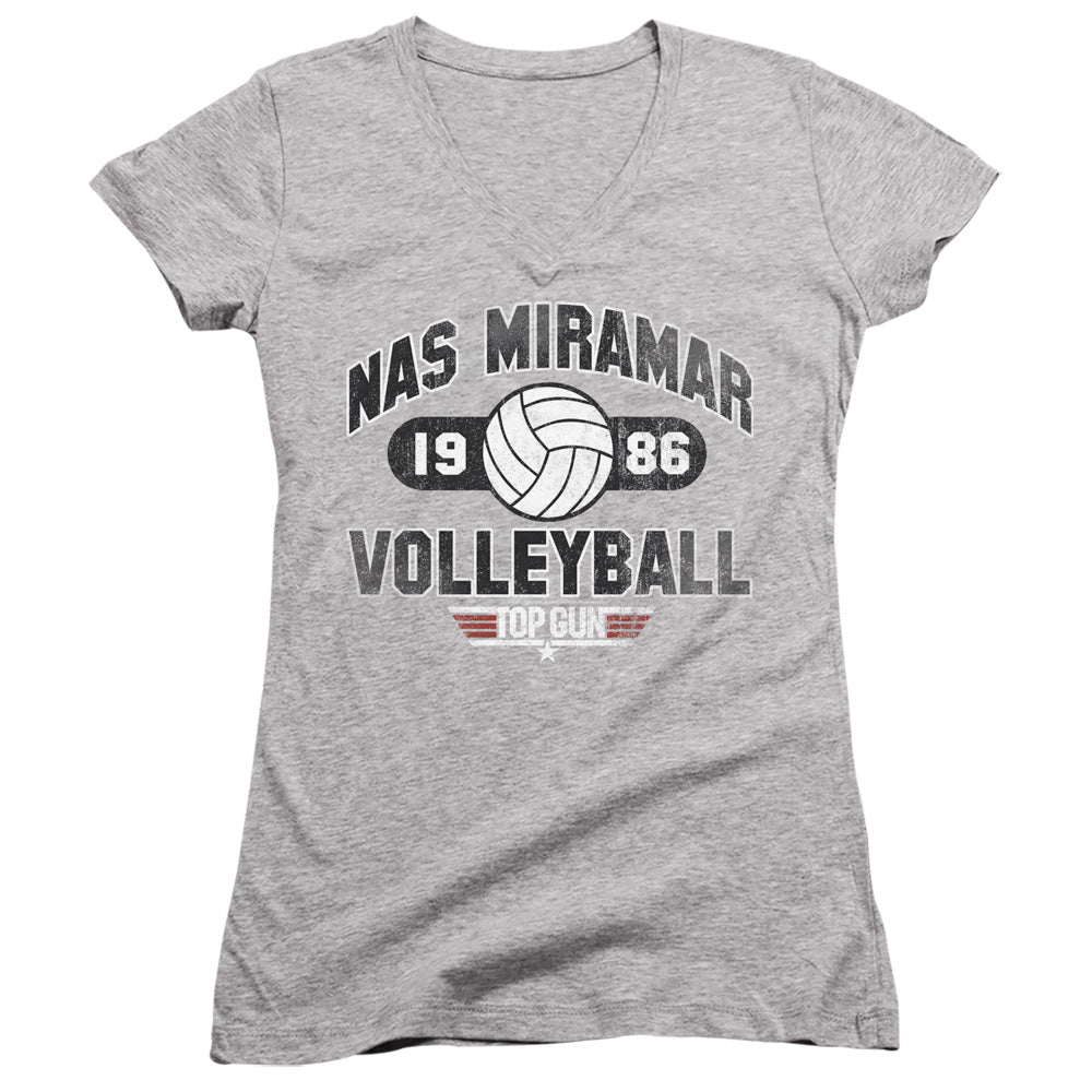 Top Gun - Nas Miramar Volleyball - Junior V-neck - Athletic Heather