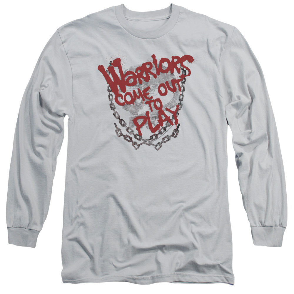 Warriors - Come Out And Play - Long Sleeve Adult 18/1 - Silver T-shirt
