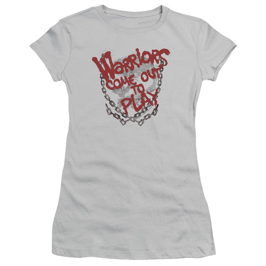 Warriors - Come Out And Play - Short Sleeve Junior Sheer - Silver T-shirt