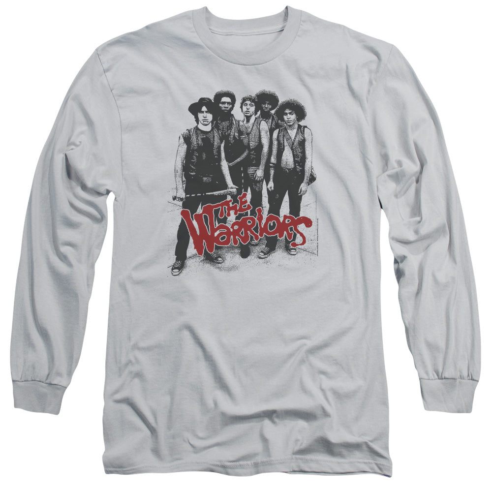 Warriors - Gang - Long Sleeve Adult 18/1 - Silver T-shirt
