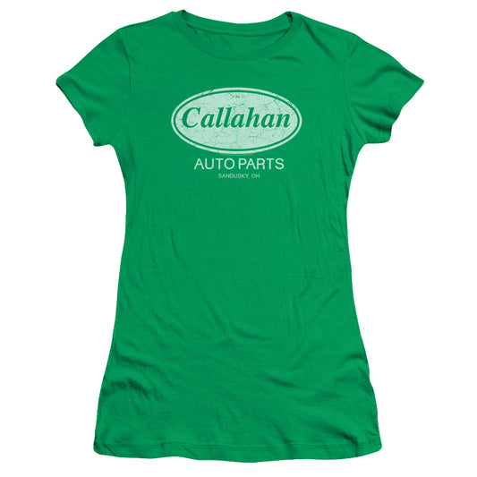 Tommy Boy - Callahan Auto - Short Sleeve Junior Sheer - Kelly Green T-shirt