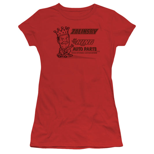 Tommy Boy - Zalinsky Auto - Short Sleeve Junior Sheer - Red T-shirt