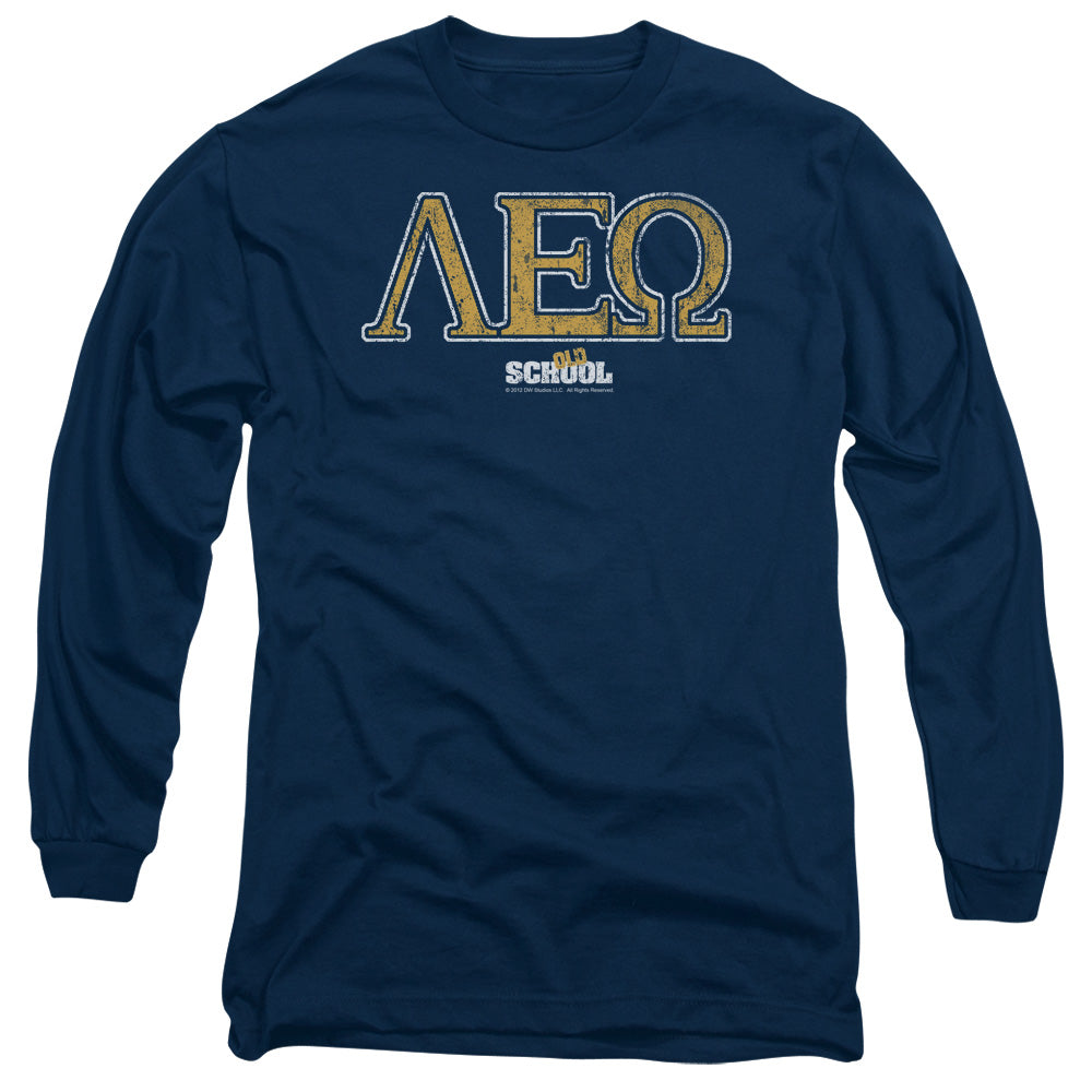 Old School - Leo - Long Sleeve Adult 18/1 - Navy T-shirt