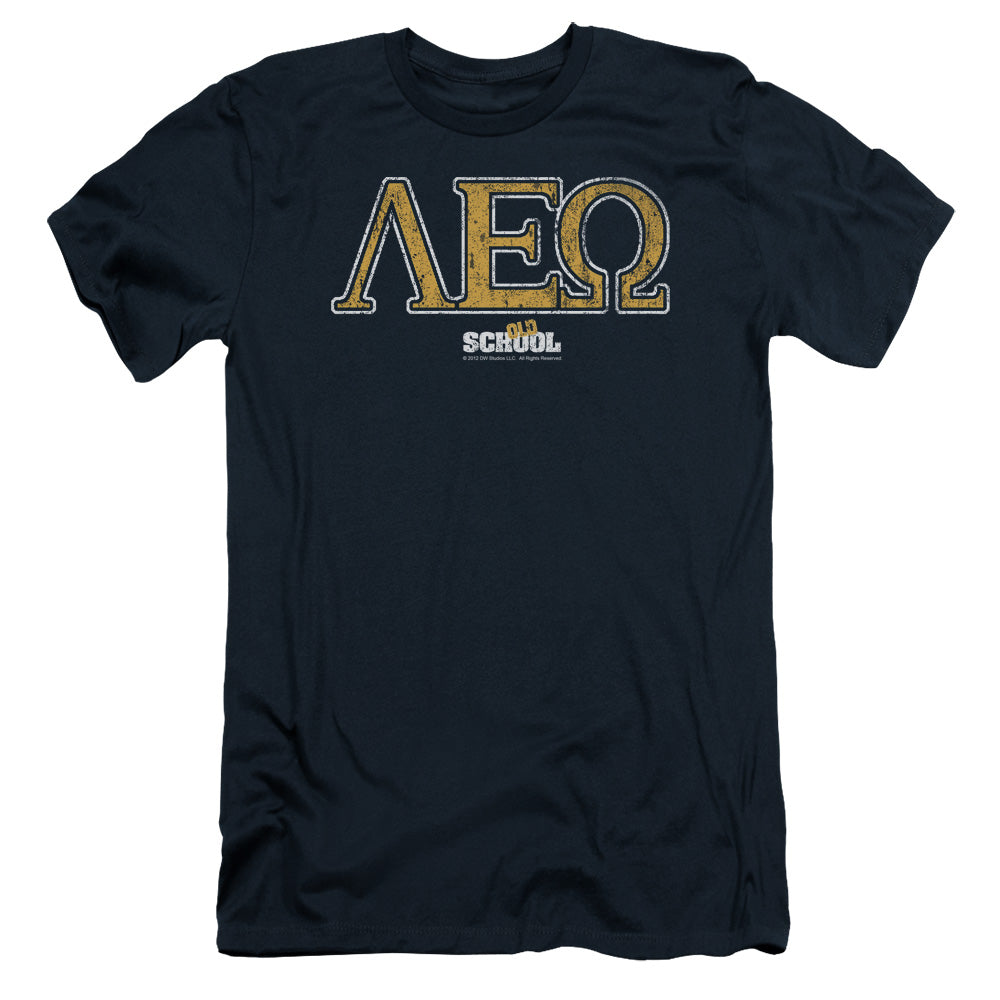 Old School - Leo - Short Sleeve Adult 30/1 - Navy T-shirt