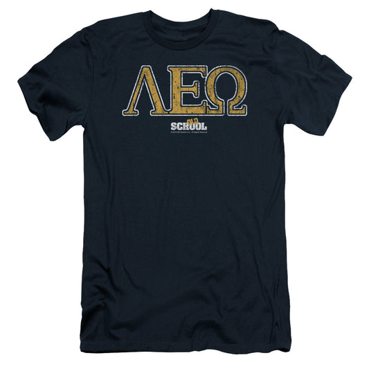 Old School - Leo - Short Sleeve Adult 30/1 - Navy T-shirt