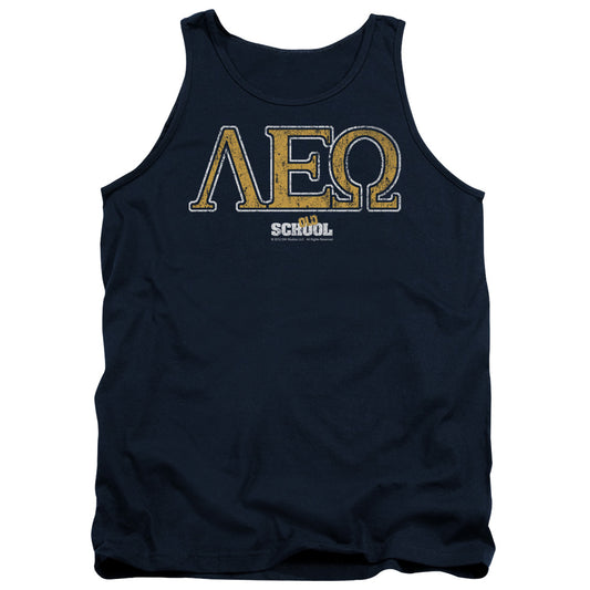 Old School - Leo - Adult Tank - Navy