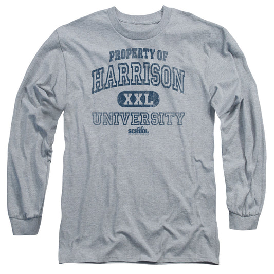 Old School - Property Of Harrison - Long Sleeve Adult 18/1 - Athletic Heather T-shirt