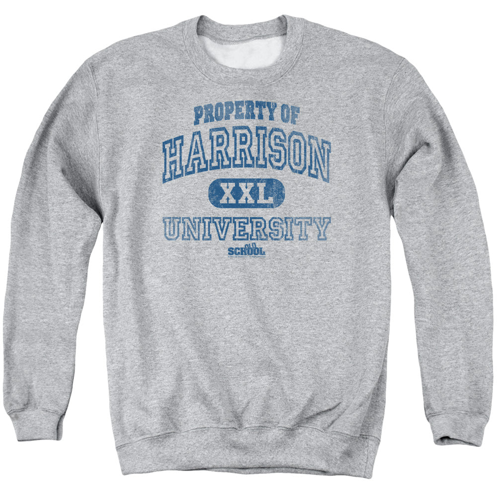 Old School - Property Of Harrison - Adult Crewneck Sweatshirt - Athletic Heather