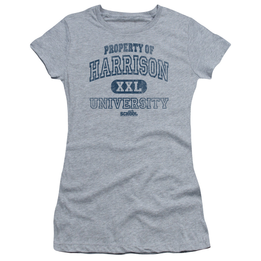 Old School - Property Of Harrison - Short Sleeve Junior Sheer - Athletic Heather T-shirt