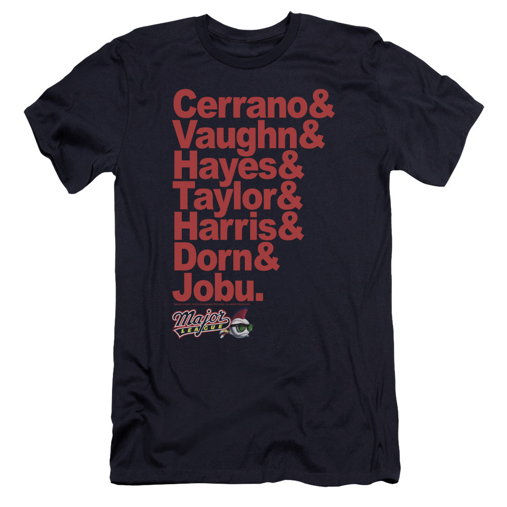 Major League - Team Roster-premuim Canvas Adult Slim Fit 30/1 - Navy
