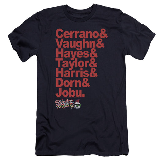 Major League - Team Roster-premuim Canvas Adult Slim Fit 30/1 - Navy