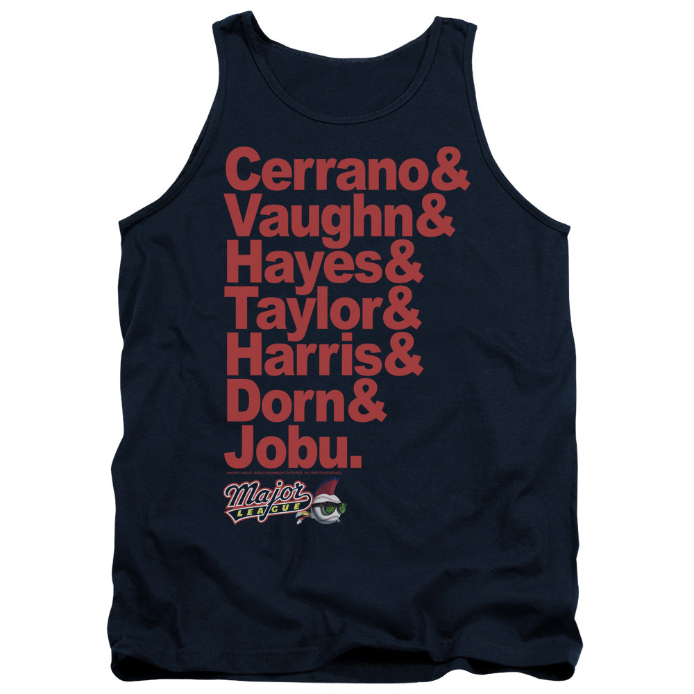 Major League - Team Roster - Adult Tank - Navy