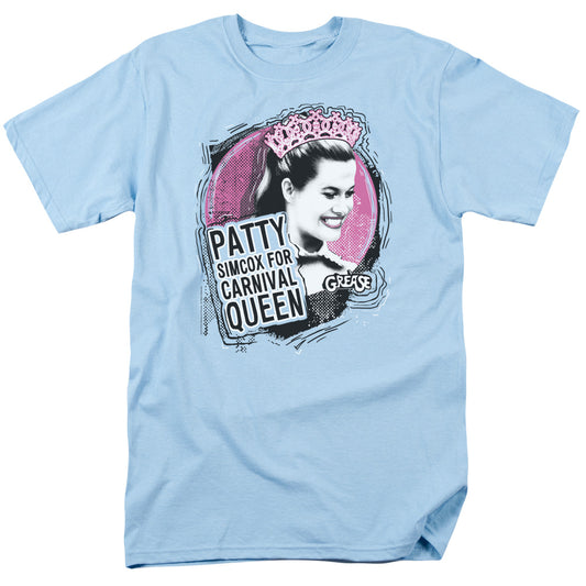 Grease - Carnival Queen - Short Sleeve Adult 18/1 - Light Blue T-shirt