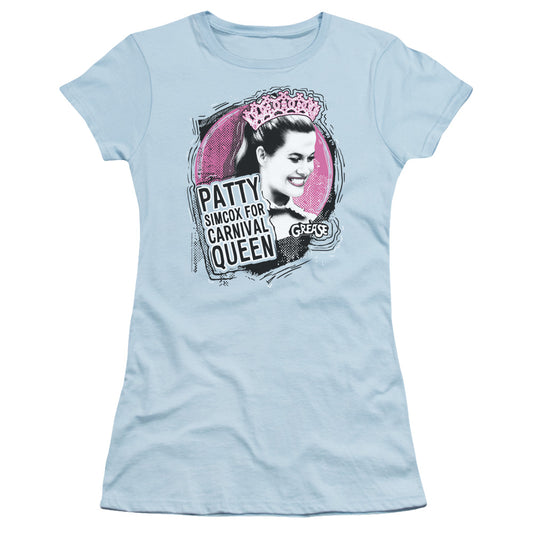 Grease - Carnival Queen - Short Sleeve Junior Sheer - Light Blue T-shirt