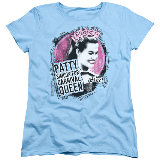 Grease - Carnival Queen - Short Sleeve Womens Tee - Light Blue T-shirt