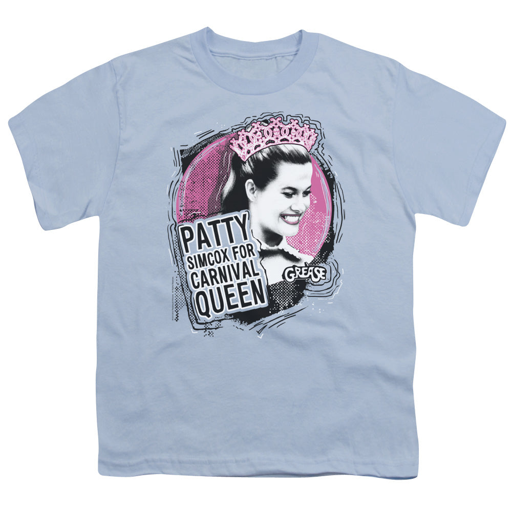 Grease - Carnival Queen - Short Sleeve Youth 18/1 - Light Blue T-shirt