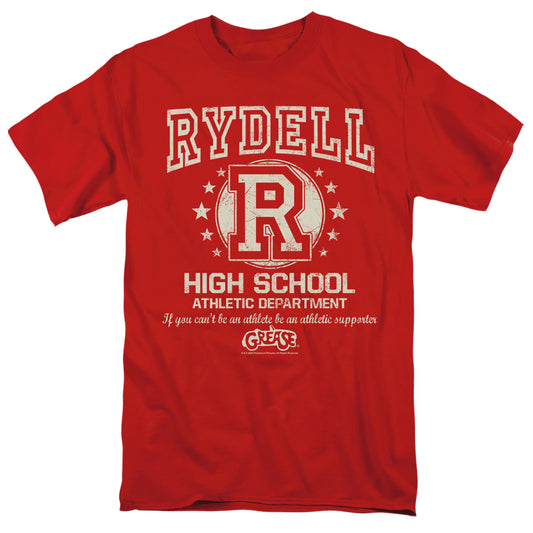 Grease - Rydell High - Short Sleeve Adult 18/1 - Red T-shirt