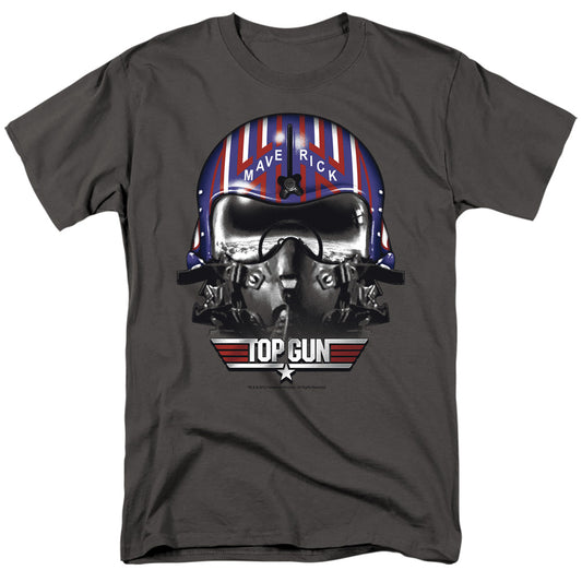 Top Gun - Maverick Helmet - Short Sleeve Adult 18/1 - Charcoal T-shirt