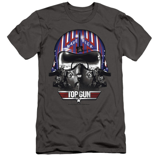 Top Gun - Maverick Helmet - Short Sleeve Adult 30/1 - Charcoal T-shirt