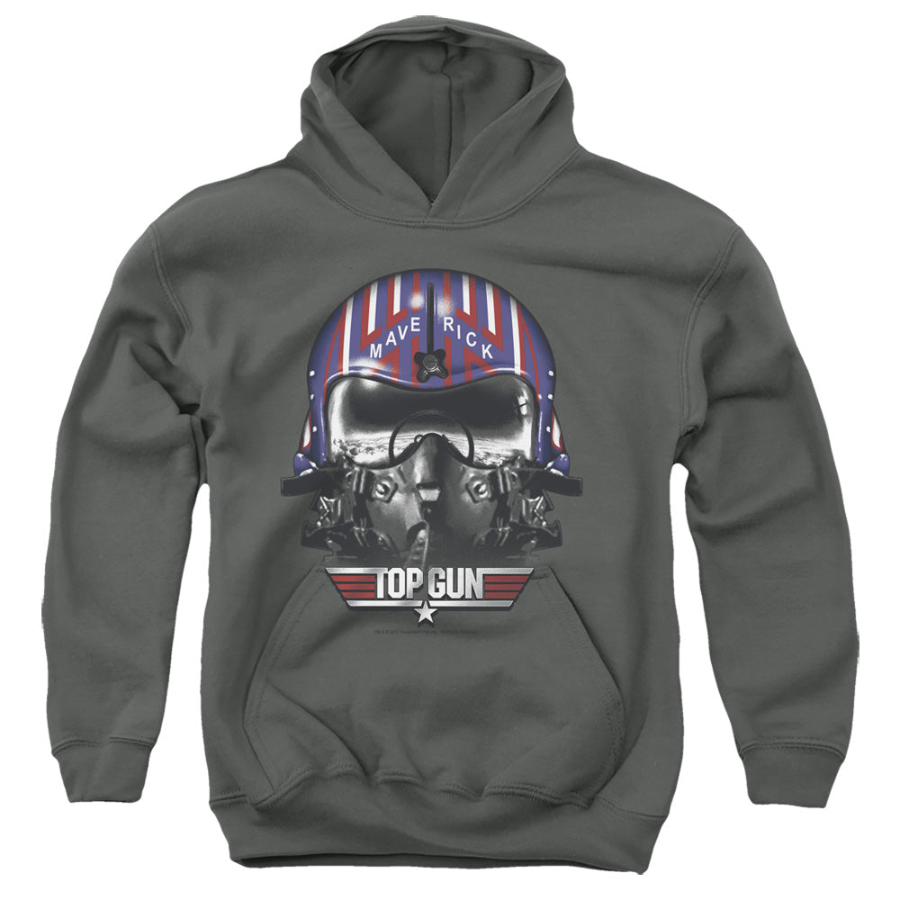 Top Gun - Maverick Helmet - Youth Pull-over Hoodie - Charcoal