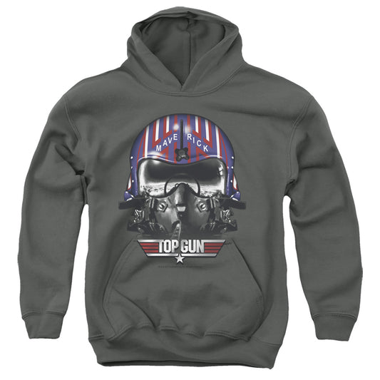 Top Gun - Maverick Helmet - Youth Pull-over Hoodie - Charcoal