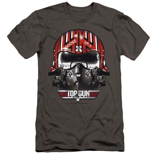 Top Gun - Goose Helmet-premuim Canvas Adult Slim Fit 30/1 - Charcoal