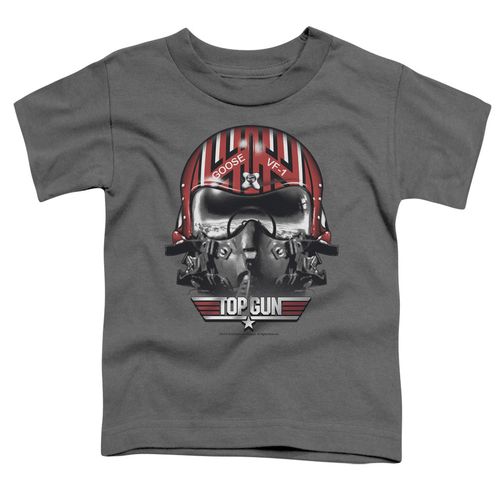 Top Gun - Goose Helmet - Short Sleeve Toddler Tee - Charcoal T-shirt
