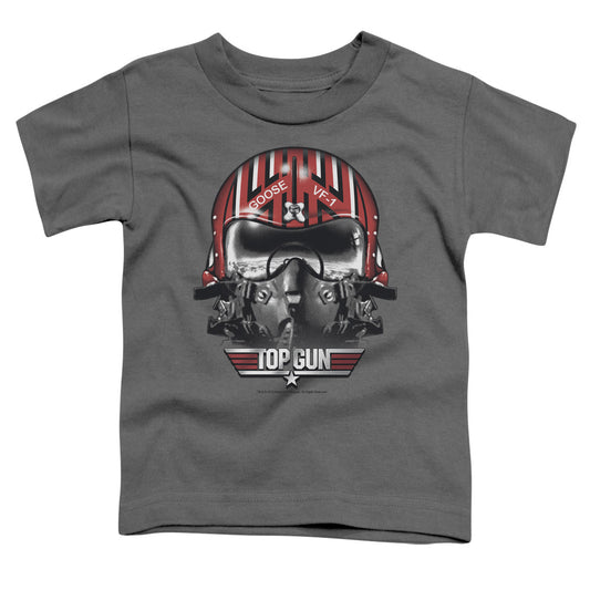Top Gun - Goose Helmet - Short Sleeve Toddler Tee - Charcoal T-shirt