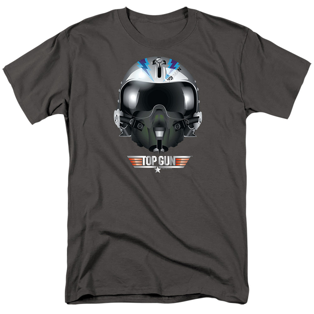Top Gun - Iceman Helmet - Short Sleeve Adult 18/1 - Charcoal T-shirt