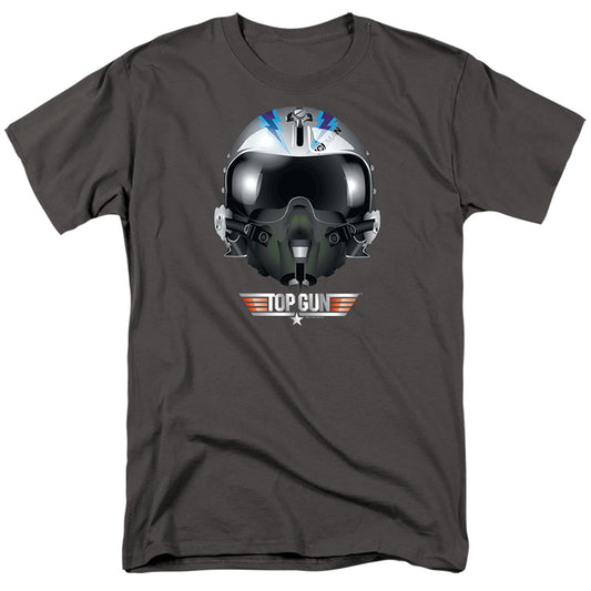 Top Gun - Iceman Helmet - Short Sleeve Adult 18/1 - Charcoal T-shirt